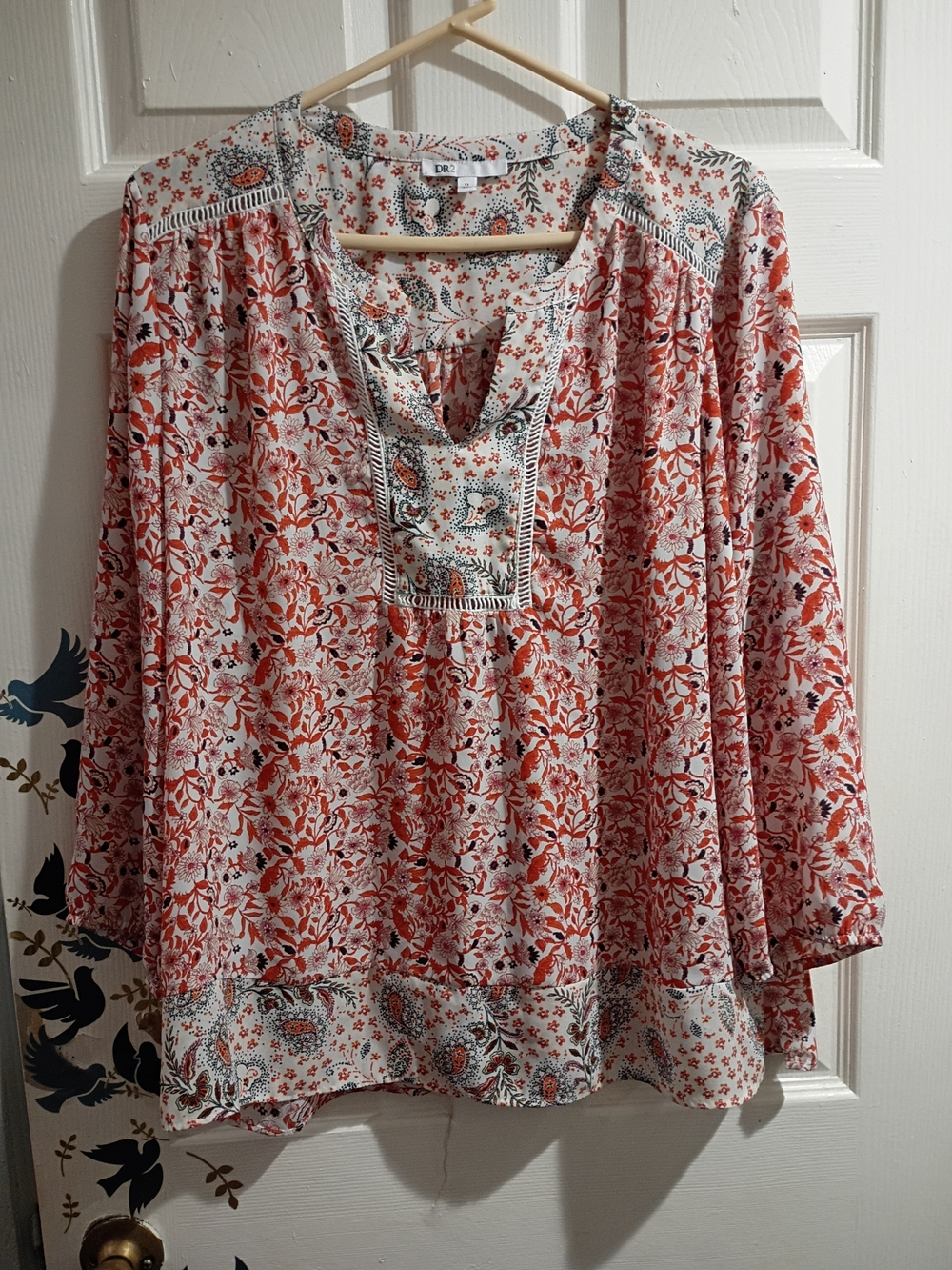 DR2 Floral Peasant Blouse